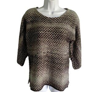 Simply Noelle Black Grey Sweater XS NEW with Tags